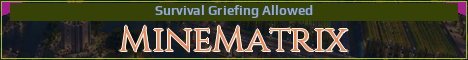 MineMatrix Minecraft server banner