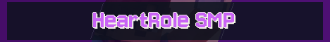 HeartRole SMP Minecraft server banner