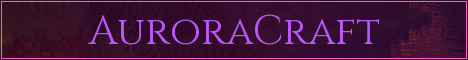 AuroraCraft Minecraft server banner