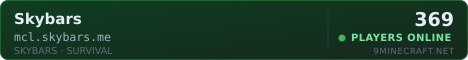SkyBars Minecraft server banner