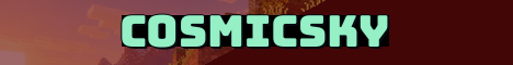 CosmicSky Minecraft server banner