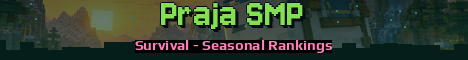 Praja SMP Minecraft server banner