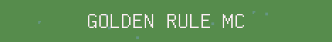 Golden Rule MC Minecraft server banner