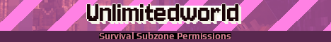 Unlimitedworld Minecraft server banner
