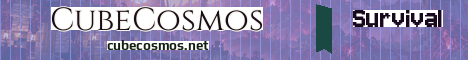 CubeCosmos Minecraft server banner