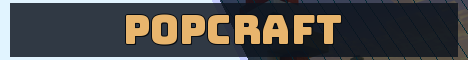 PopCraft Minecraft server banner