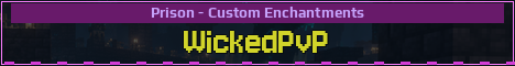 WickedPvP Minecraft server banner