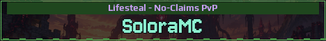 SoloraMC Minecraft server banner