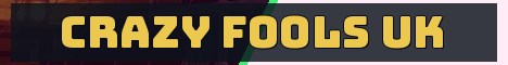 Crazy Fools UK Minecraft server banner