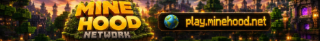 MineHood Network Minecraft server banner