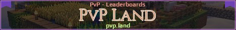 PvP Land Minecraft server banner