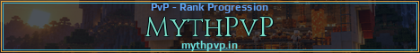 MythPvP Minecraft server banner