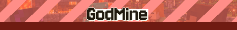 GodMine Minecraft server banner