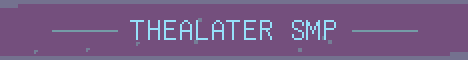 TheaLater MC Minecraft server banner