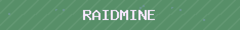 RaidMine Minecraft server banner