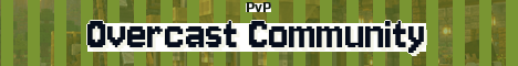 Overcast Community Minecraft server banner