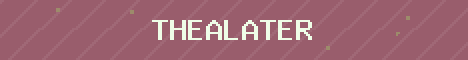 TheaLater MC Minecraft server banner