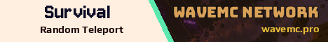 WaveMC Network Minecraft server banner