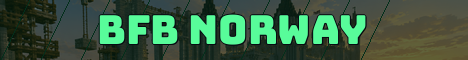 BFB Norway Minecraft server banner