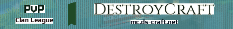 DestroyCraft Minecraft server banner