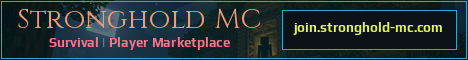 Stronghold MC Minecraft server banner