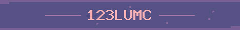 123LUMC Minecraft server banner