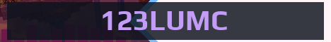 123LUMC Minecraft server banner