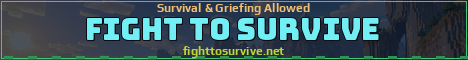 Fight To Survive Minecraft server banner