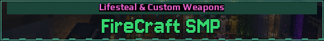 FireCraft SMP Minecraft server banner