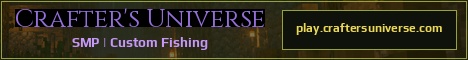 Crafter's Universe Minecraft server banner
