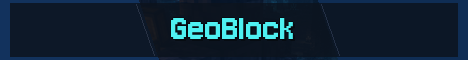 GeoBlock Minecraft server banner