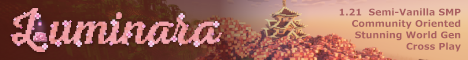 Luminara Minecraft server banner
