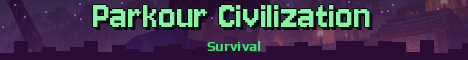 Parkour Civilization Minecraft server banner