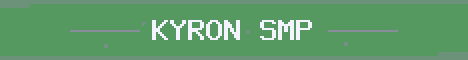 Kyron SMP Minecraft server banner