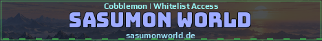 Sasumon World Minecraft server banner