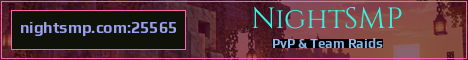 NightSMP Minecraft server banner