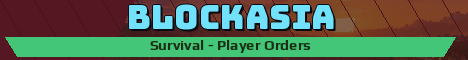 Blockasia Minecraft server banner