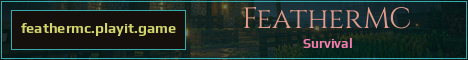 FeatherMC Minecraft server banner