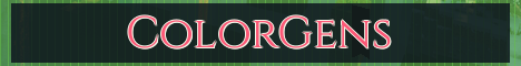 ColorGens Minecraft server banner