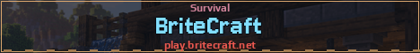 BriteCraft Minecraft server banner