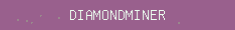 DiamondMiner Minecraft server banner