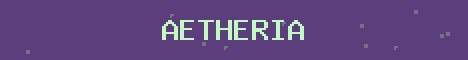 Aetheria Minecraft server banner