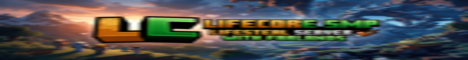 LifeCore SMP Minecraft server banner