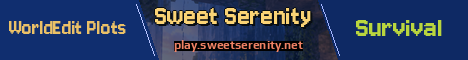 Sweet Serenity Minecraft server banner