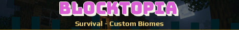 Blocktopia Minecraft server banner