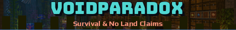 Voidparadox Minecraft server banner