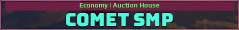 Comet SMP Minecraft server banner