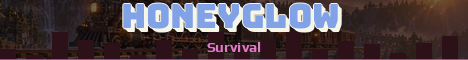 HoneyGlow Minecraft server banner
