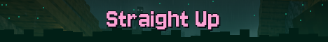 Straight Up Minecraft server banner