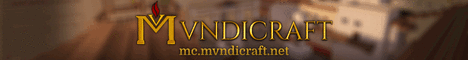 Mvndicraft Minecraft server banner